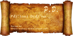 Pálosi Diána névjegykártya